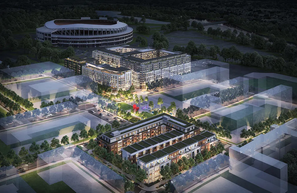 A connected urban district representing USP's future